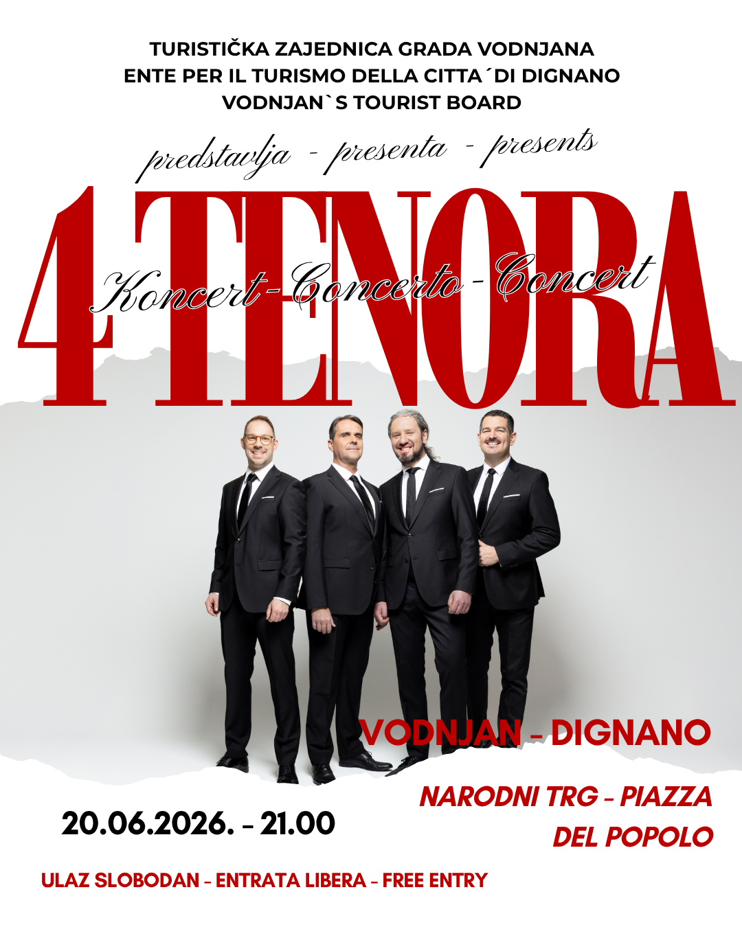 4 TENORA - Koncert